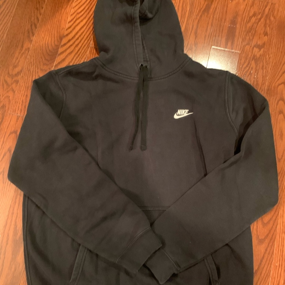 Nike faded black hoodie size large